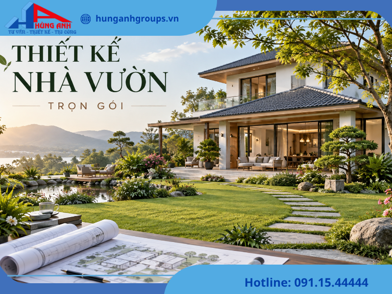 thiết kế nhà vườn trọn gói