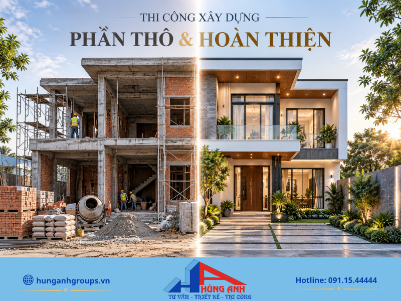 Quá trình thi công phần thô và hoàn thiện luôn được giám sát chặt chẽ bởi đội ngũ kỹ sư lành nghề.