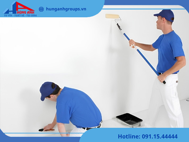 Hùng Anh Groups thi công sơn nhà trọn gói