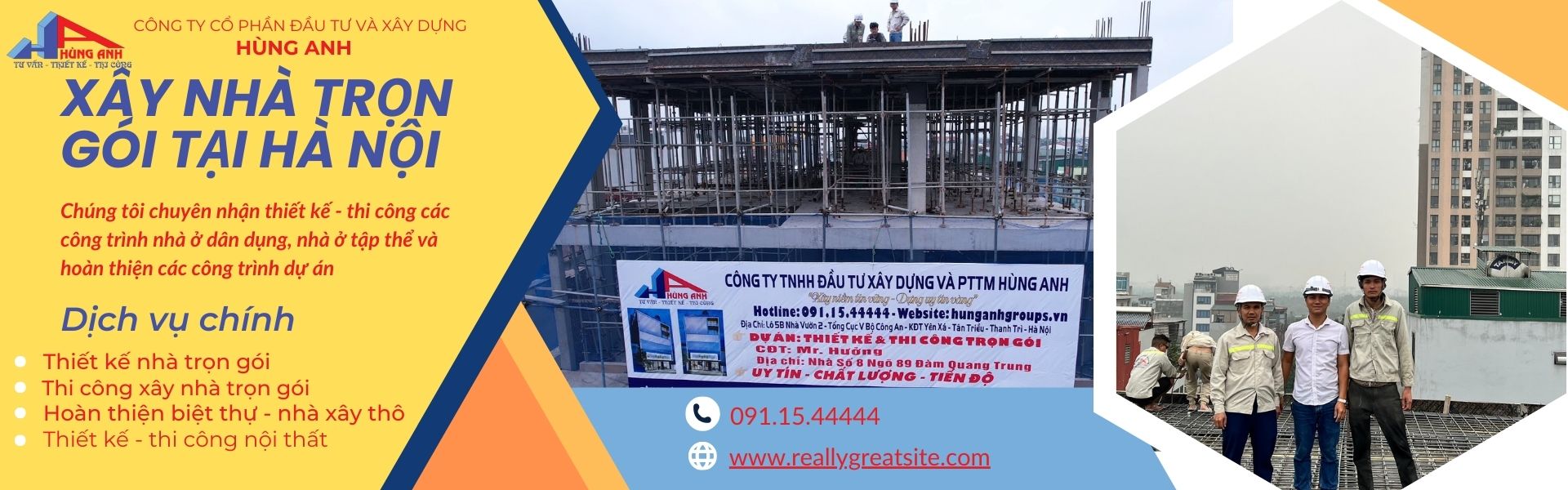 banner xây nhà trọn gói hùng anh