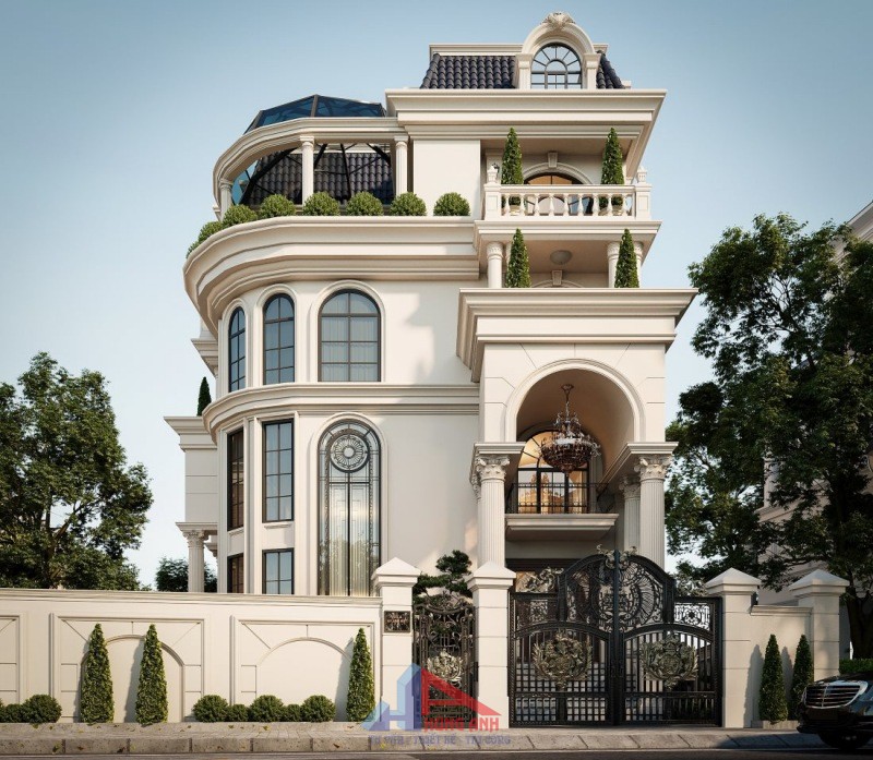 biệt thự 4 tầng tân cổ điển