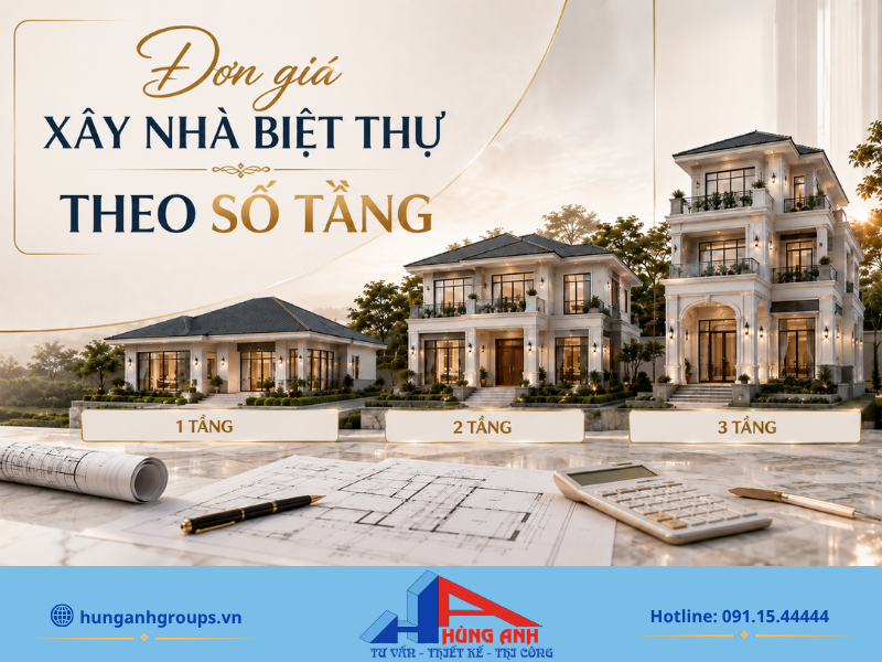 Quy mô và số tầng của công trình là yếu tố quan trọng quyết định trực tiếp đến sự chênh lệch của đơn giá xây dựng.