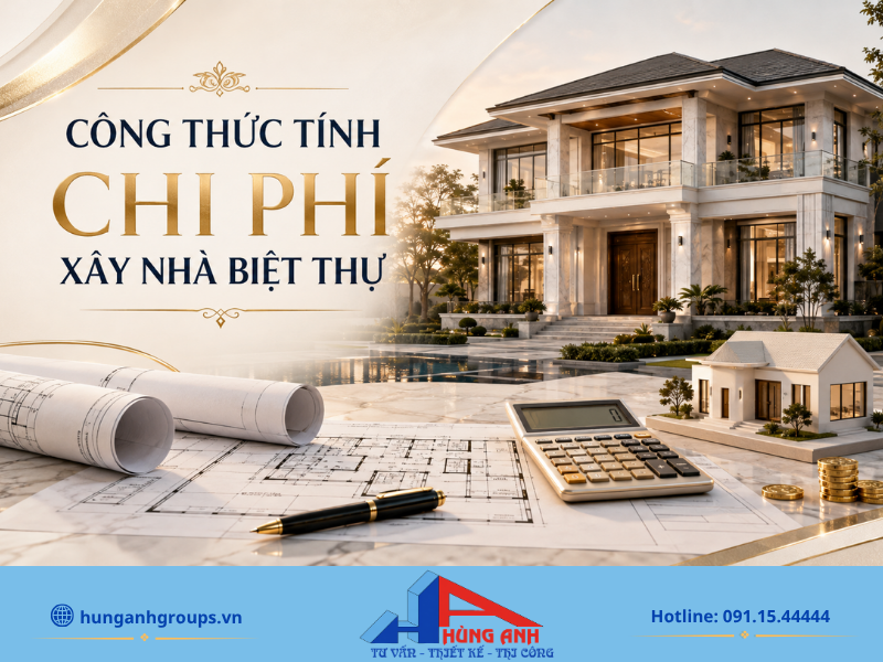 Áp dụng công thức tính chi phí dựa trên tổng diện tích quy đổi giúp gia chủ lập dự toán ngân sách sát với thực tế.