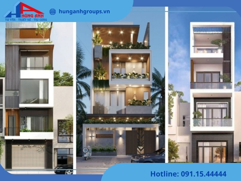 Mẫu nhà ống 4 tầng hiện đại