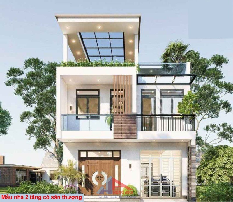 nhà 2 tầng chữ l