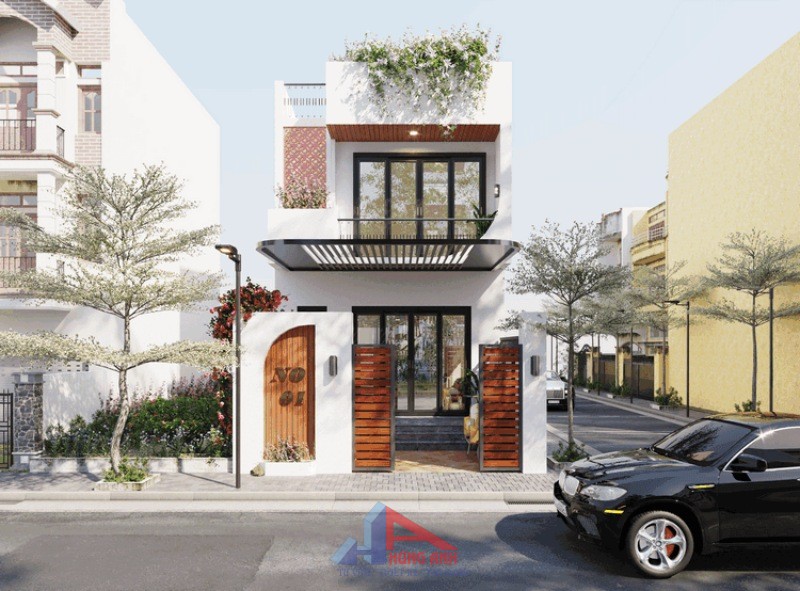 nhà phố 2 tầng đơn giản