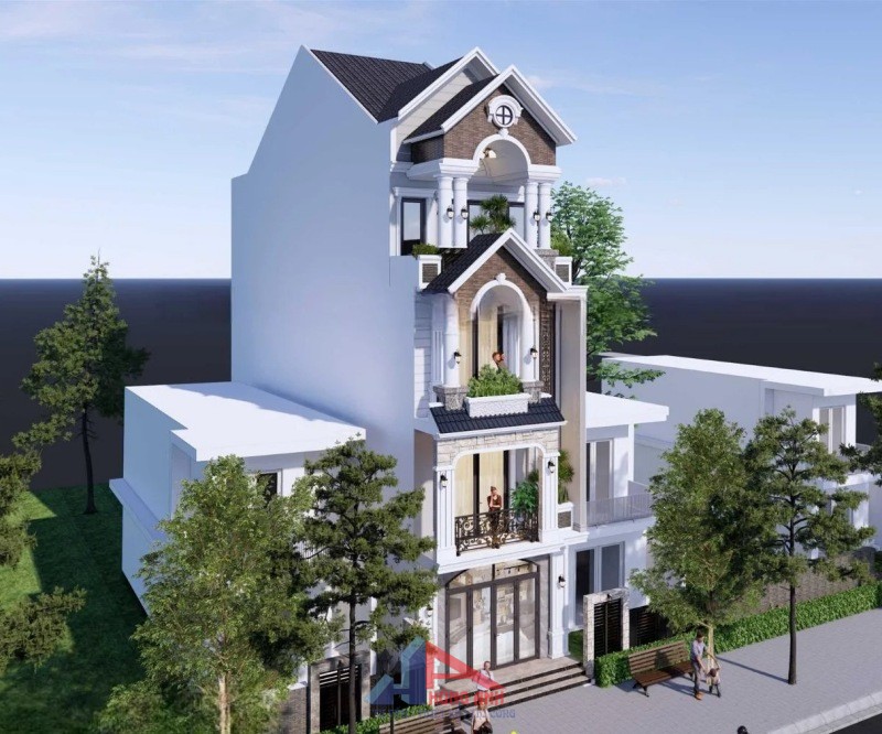mẫu nhà 4 tầng liền kề