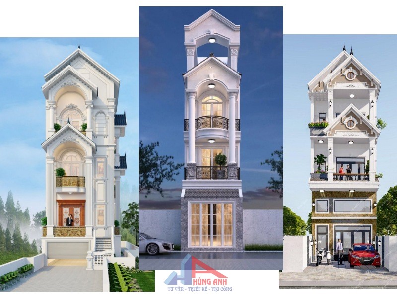 nhà 4 tầng mái thái