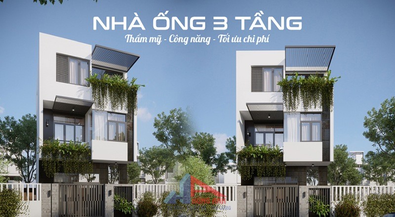 xây nhà ống 3 tầng trọn gói
