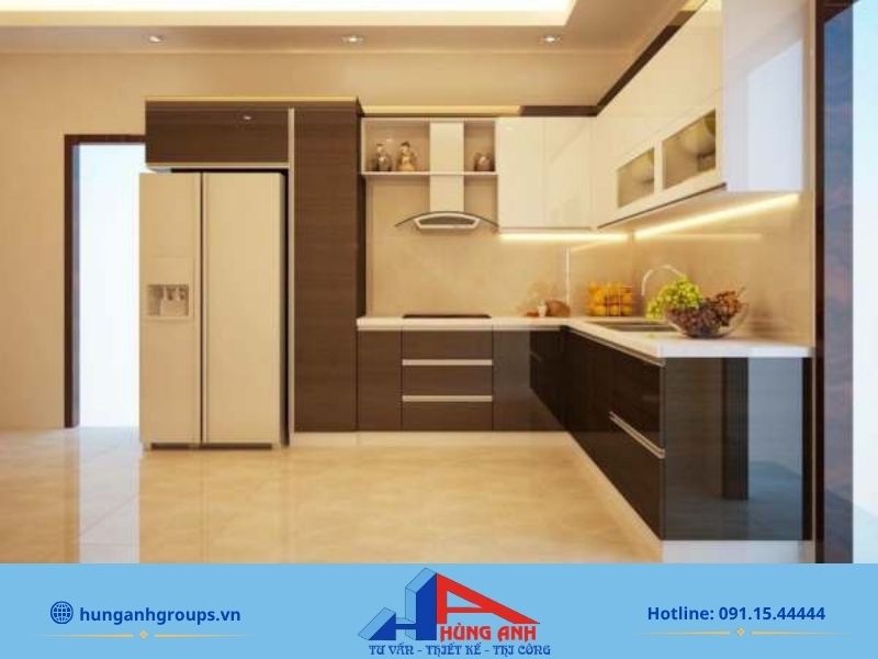 Kích thước tiêu chuẩn của tủ bếp công nghiệp