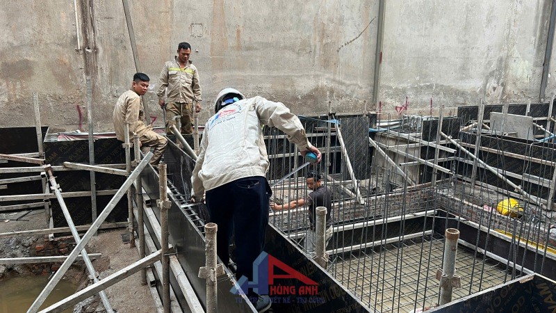 thi công móng nhà