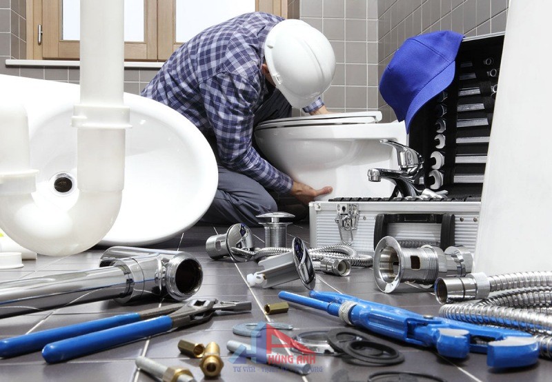 thi công lắp thiết bị điện nước âm tường