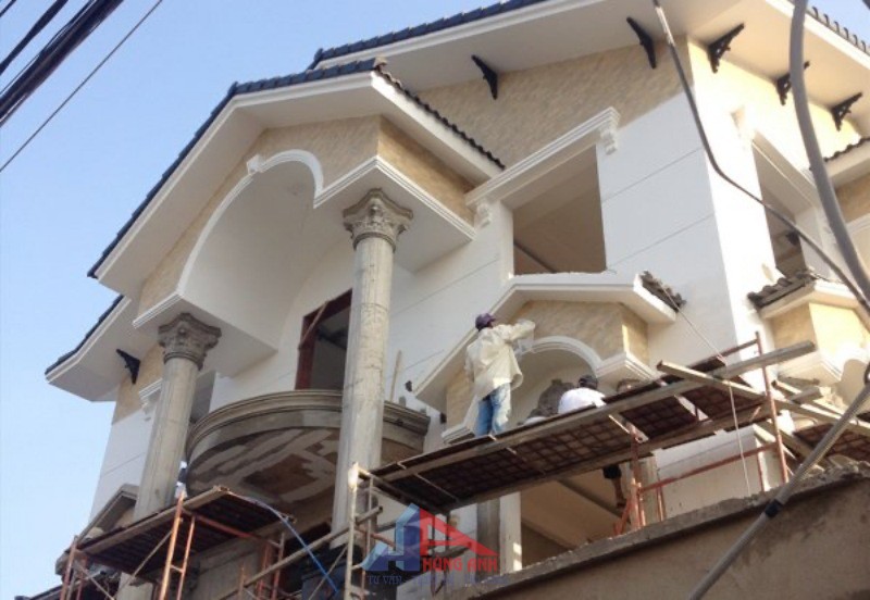 thi công sơn ngoại thất cho biệt thự