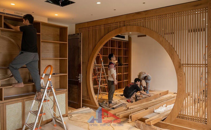 thi công nội thất gỗ