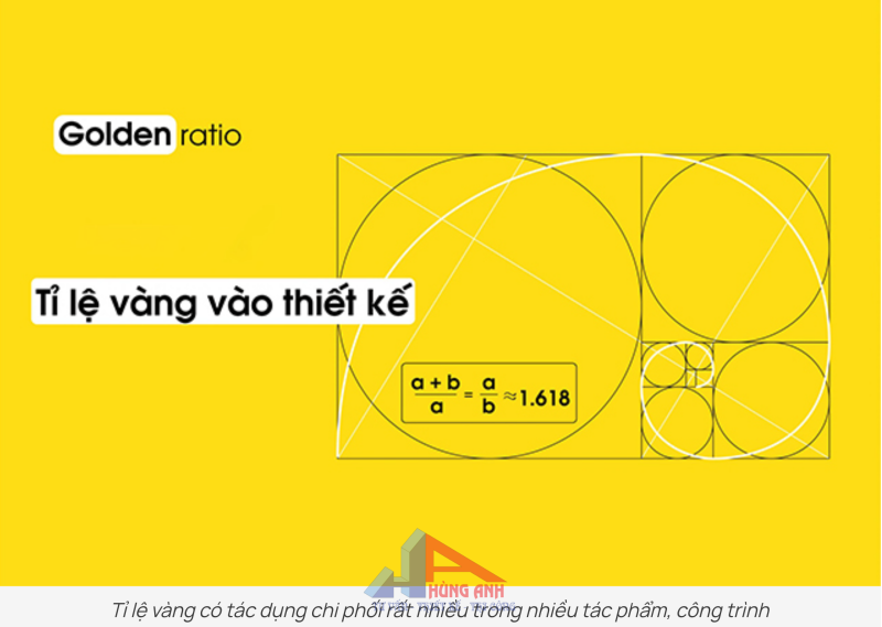tỷ lệ vàng trong thiết kế