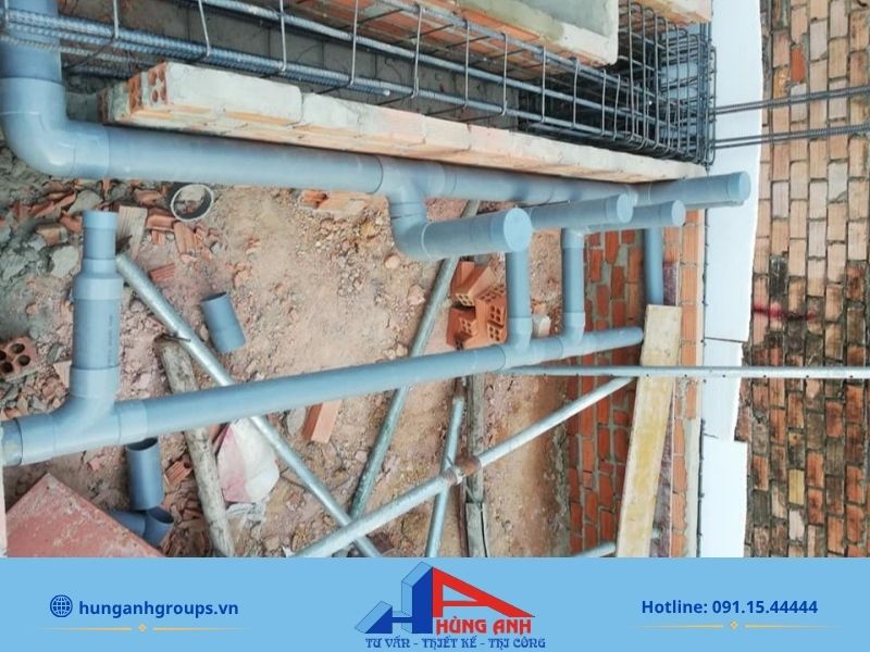 Báo giá thi công lắp đặt điện nước theo m2 mới nhất Đường nước đặt dưới móng nhà