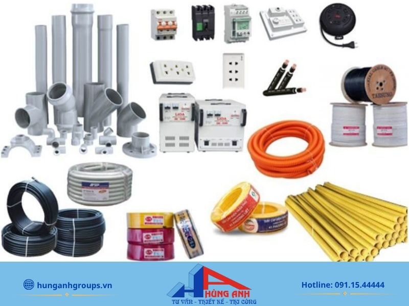Báo giá thi công lắp đặt điện nước theo m2 mới nhất Vật tư điện nước