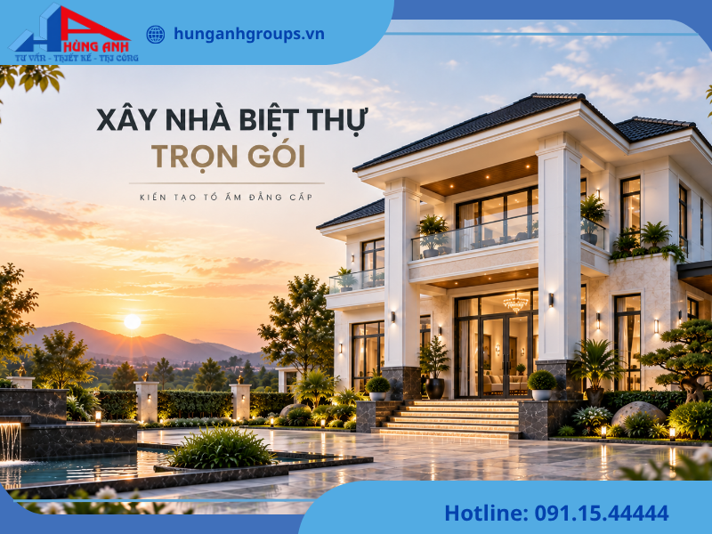 xây nhà biệt thự trọn gói