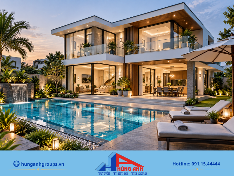 Không gian biệt thự thuận tự nhiên tích hợp công nghệ lọc khí thông minh, mang đến trải nghiệm sống chuẩn nghỉ dưỡng. 
