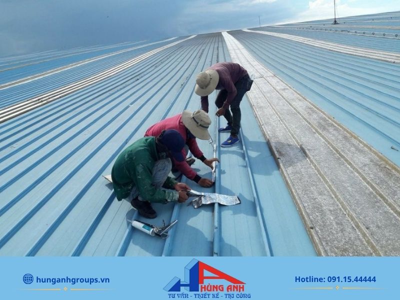 Các biện pháp chống thấm dốt mài tôn bằng kim loại