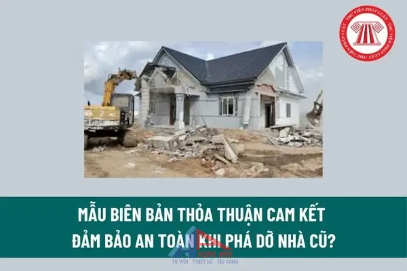 mẫu bản cam kết khi phá dỡ nhà cũ