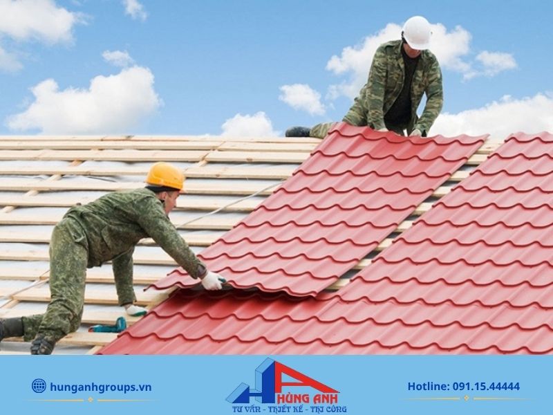 Những phương án thi công mái Thái tối ưu và hiệu quả Kỹ thuật lợp mái khổ rộng chuyên nghiệp