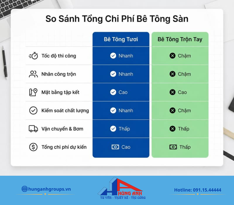 Giá bê tông tươi theo mác và cách tính chi phí xây dựng Bê tông tươi tối ưu tiến độ và độ đồng đều cấp phối cho các hạng mục đổ khối lượng lớn.