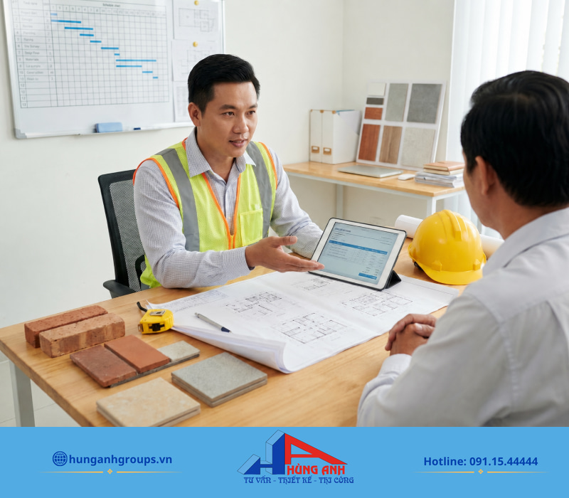 Bảng giá vật liệu xây dựng và cách tính chi phí thực tế Tư vấn bóc tách khối lượng và dự toán vật tư tại Hùng Anh giúp tối ưu chi phí thi công.