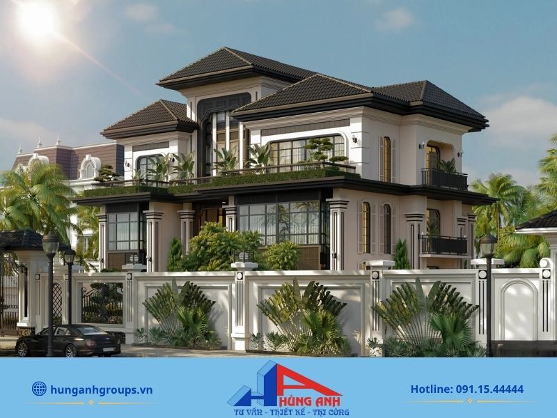 Không gian biệt thự kết hợp nét truyền thống và hiện đại