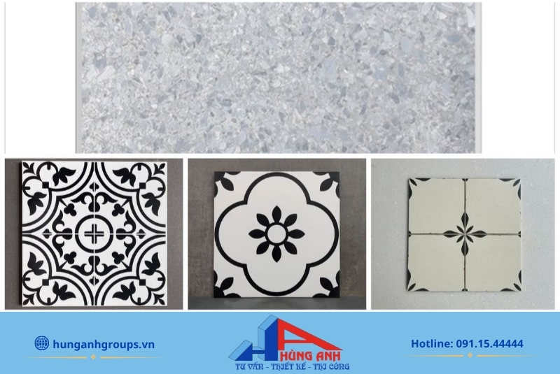 Gạch lát nền cỡ nhỏ 20x20 30x30 chống trơn trượt