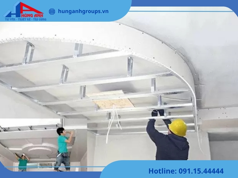 Hùng Anh Groups thi công trần thạch cao