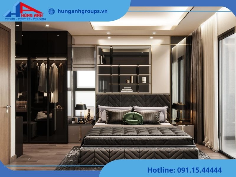 Hùng Anh Groups thiết kế phòng ngủ chung cư