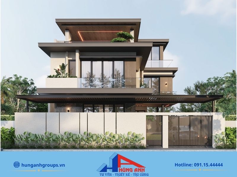 188+ Mẫu thiết kế biệt thự đẹp, đẳng cấp kèm báo giá chi tiết 2026 Biệt thự 3 tầng gây ấn tượng với đường nét kiến trúc tinh tế.
