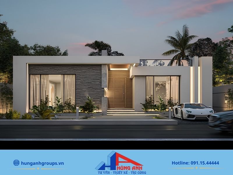 188+ Mẫu thiết kế biệt thự đẹp, đẳng cấp kèm báo giá chi tiết 2026 Mẫu biệt thự mái bằng đẹp kết hợp hài hòa giữa kính, bê tông và vật liệu trang trí hiện đại.