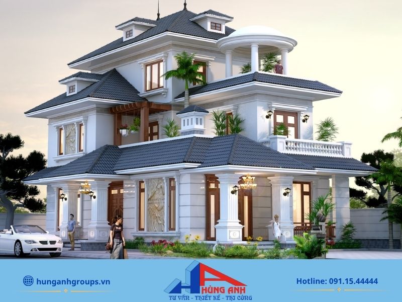 188+ Mẫu thiết kế biệt thự đẹp, đẳng cấp kèm báo giá chi tiết 2026 Không gian biệt thự mái Nhật hài hòa, gần gũi thiên nhiên