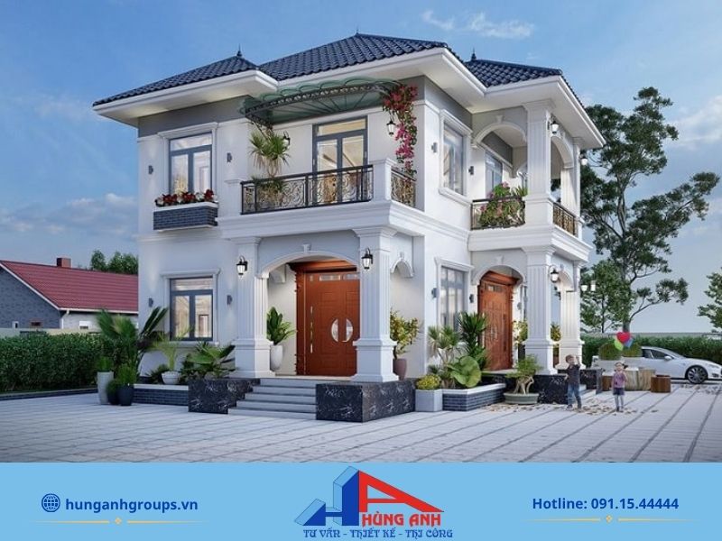 188+ Mẫu thiết kế biệt thự đẹp, đẳng cấp kèm báo giá chi tiết 2026 Mẫu biệt thự mái Nhật đẹp với kiến trúc cân đối