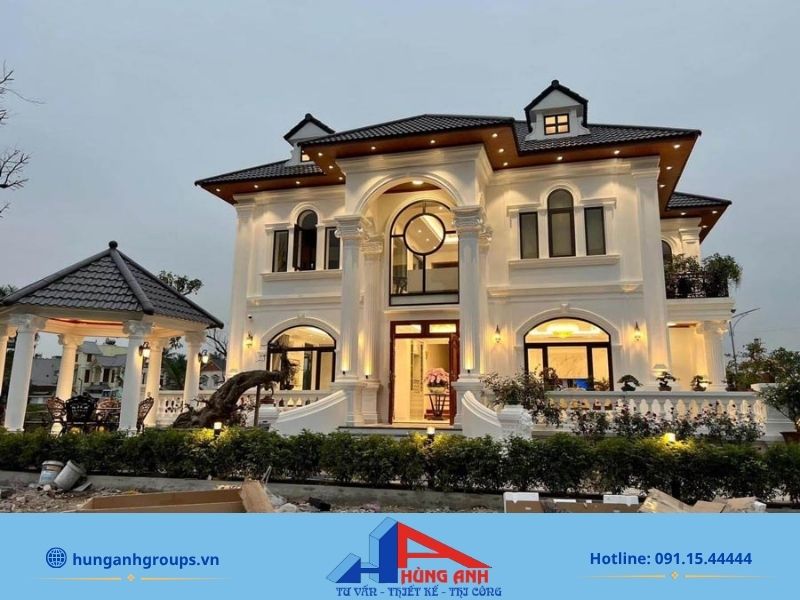 188+ Mẫu thiết kế biệt thự đẹp, đẳng cấp kèm báo giá chi tiết 2026 Biệt thự mái Nhật sang trọng, phù hợp không gian rộng