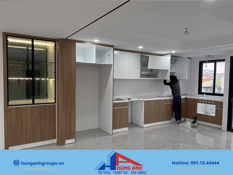 Thi công nội thất nhà phố trọn gói Hùng Anh Groups Hùng Anh groups thiết kế, thi công nội thất nhà phố trọn gói
