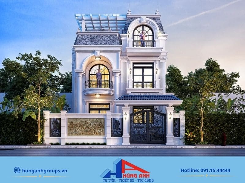 188+ Mẫu thiết kế biệt thự đẹp, đẳng cấp kèm báo giá chi tiết 2026 Biệt thự 2 tầng cao cấp với không gian sống rộng rãi, thoáng đãng