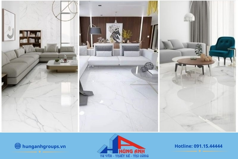 Mẫu gạch lát nền khổ lớn 60x60 80x80 sang trọng đẳng cấp cho phòng khách