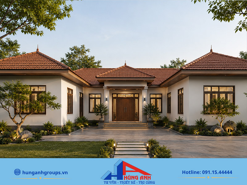Ưu nhược điểm của thiết kế nhà cấp 4 mái Nhật từ 60 -120m2 Nhà cấp 4 mái Nhật hình chữ U