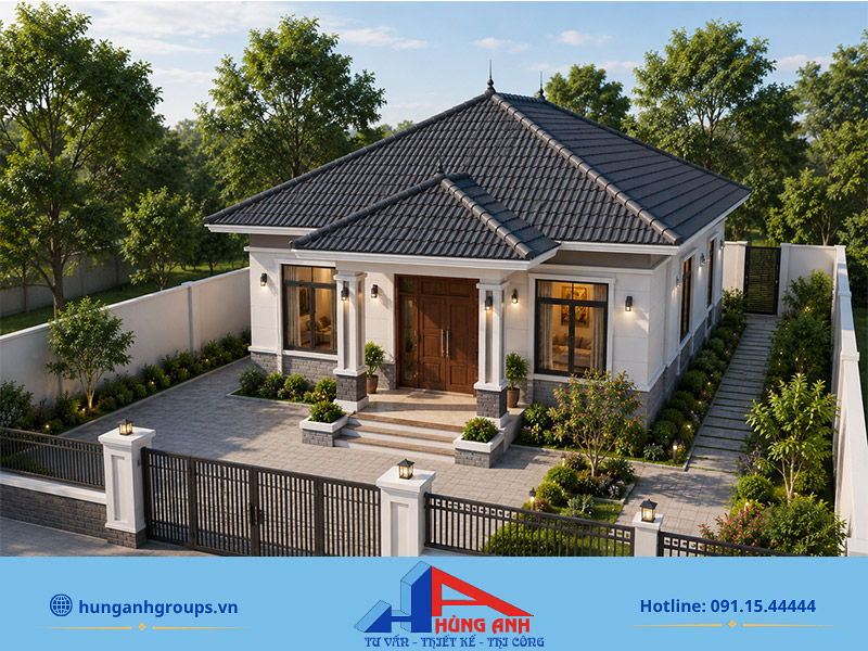 Ưu nhược điểm của thiết kế nhà cấp 4 mái Nhật từ 60 -120m2 Mẫu thiết kế nhà cấp 4 mái Nhật phù hợp với những ngôi nhà ở nông thôn rộng rãi