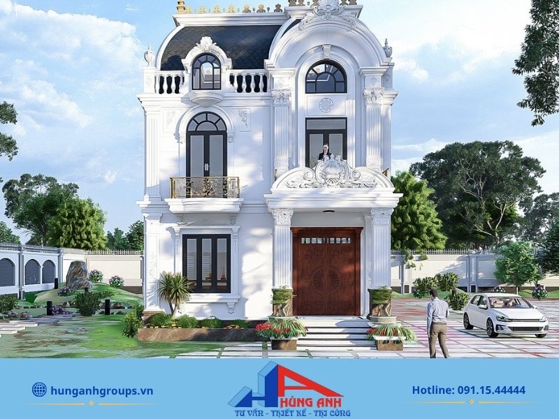 Biệt thự 2 tầng tân cổ điển