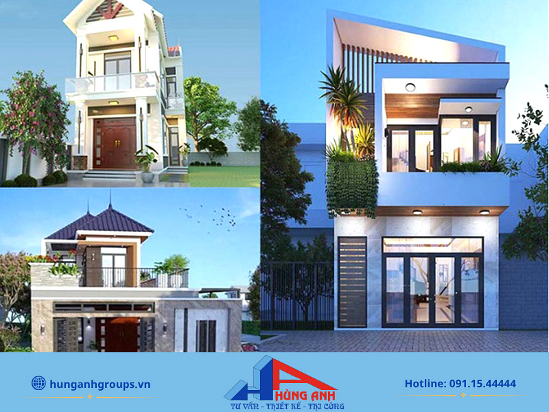 3 mẫu thiết kế nhà 2 tầng phù hợp với mặt bằng nhà phố
