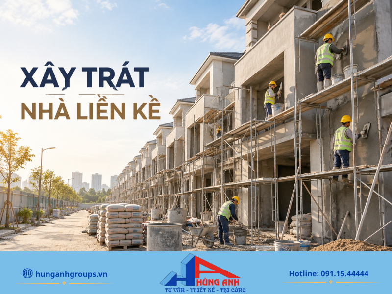 Thi công xây trát và cán nền đúng tiêu chuẩn là nền tảng vững chắc cho mọi công đoạn hoàn thiện về sau.