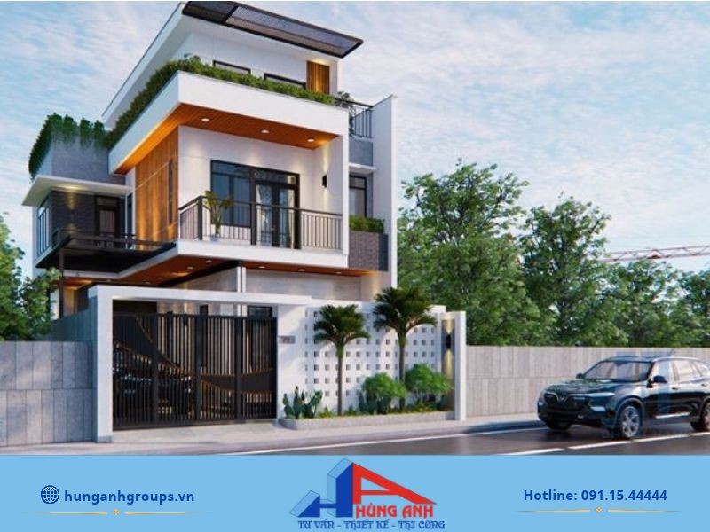 Mẫu thiết kế biệt thự 3 tầng đẹp sang trọng, hiện đại Đặc trưng thiết kế biệt thự 3 tầng
