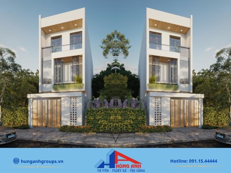 Phối cảnh xây nhà 3 tầng 60m2 hiện đại với dự toán 1.8 tỷ