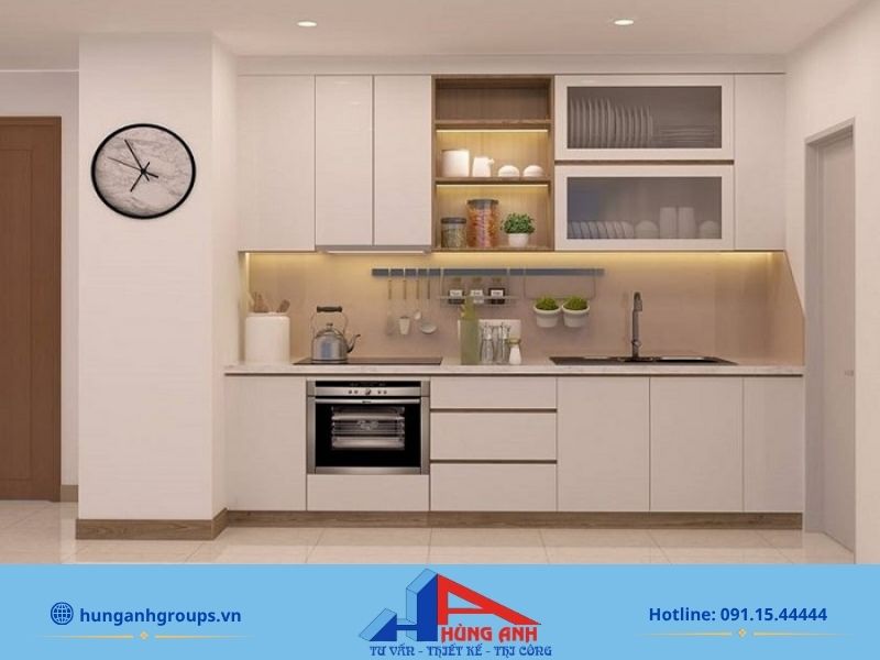 Thiết kế bếp chung cư nhỏ từ 5–7m²