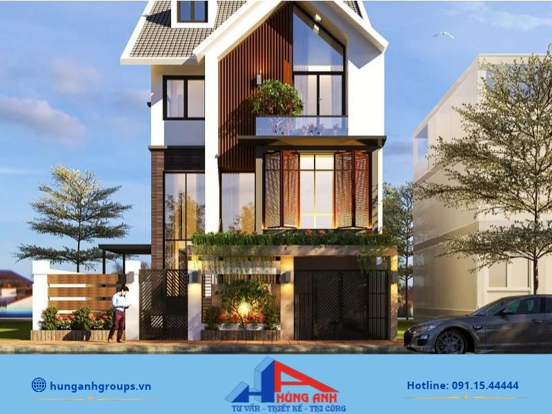 Mẫu thiết kế biệt thự 3 tầng đẹp sang trọng, hiện đại Mẫu thiết kế biệt thự 3 tầng