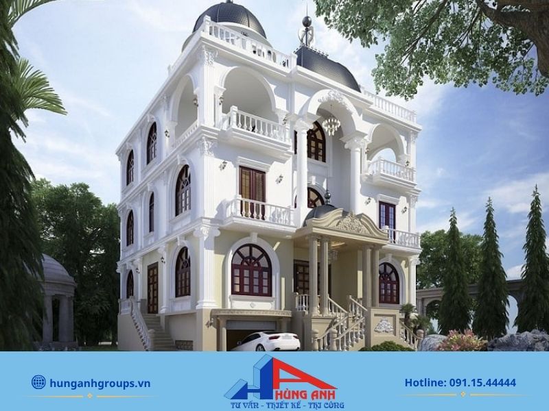 Ngoại thất của biệt thự tân cổ điển